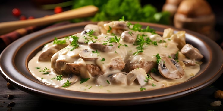 Creamy Mushroom Stroganoff With Comfort Power